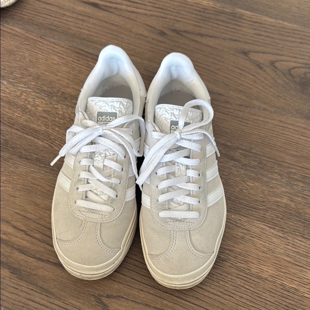 Adidas Off-White Suede Sneakers
